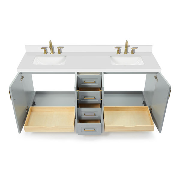 Longshore Tides Freitas 73'' Freestanding Double Bathroom Vanity with